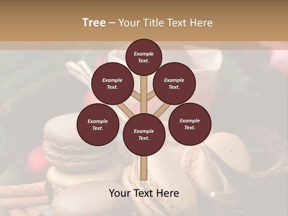 Macaroons Christmas Spices Advent PowerPoint Template