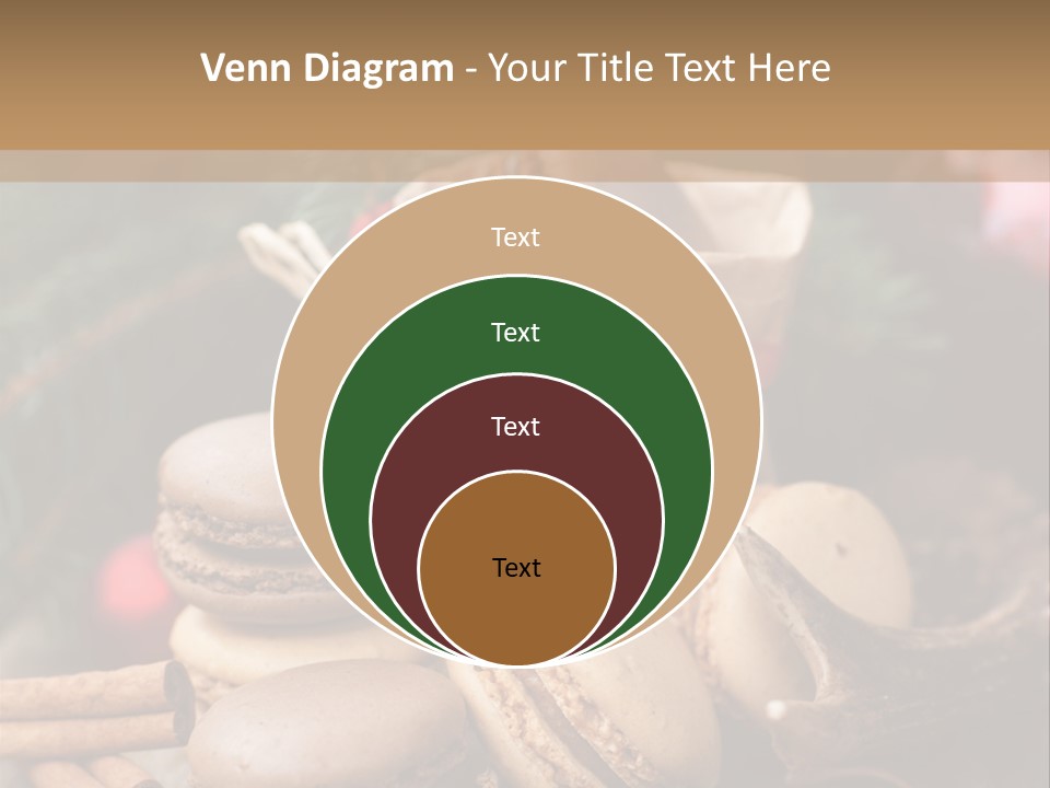 Macaroons Christmas Spices Advent PowerPoint Template