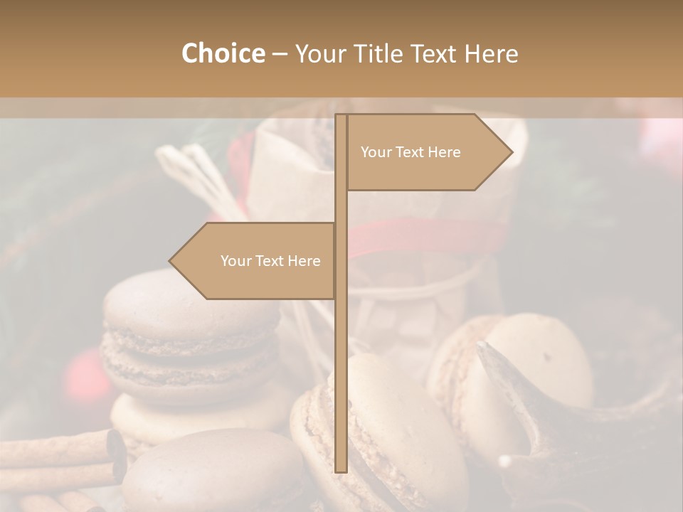 Macaroons Christmas Spices Advent PowerPoint Template