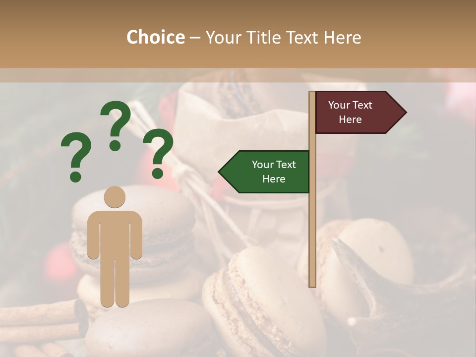 Macaroons Christmas Spices Advent PowerPoint Template