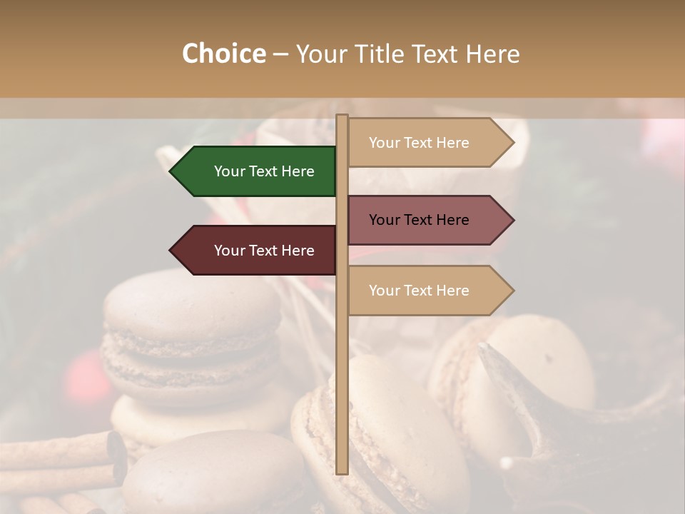 Macaroons Christmas Spices Advent PowerPoint Template