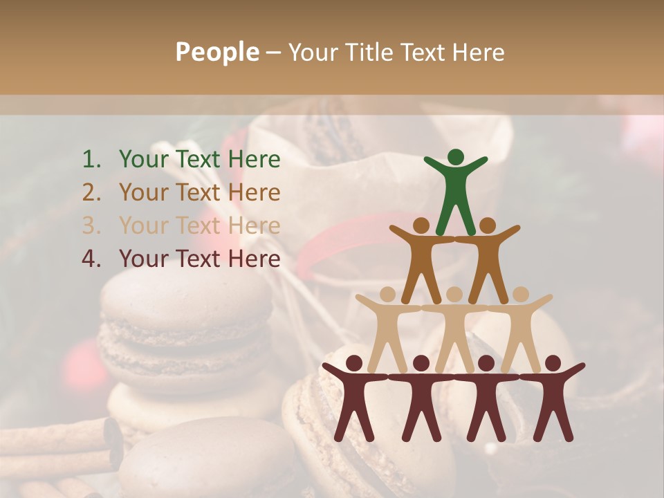 Macaroons Christmas Spices Advent PowerPoint Template