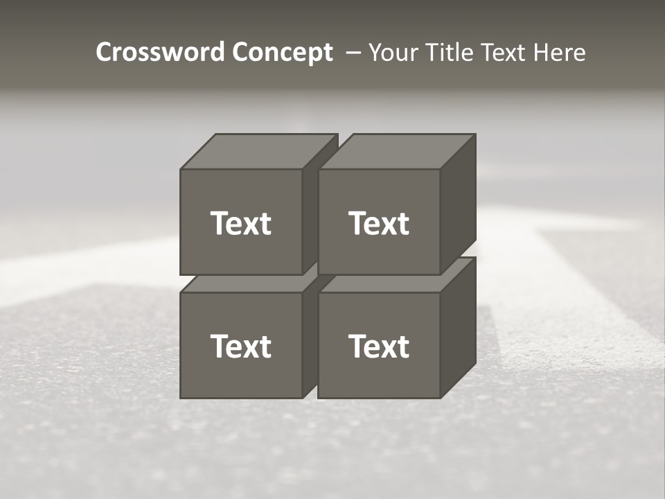 Opportunity Forward Crossroads PowerPoint Template