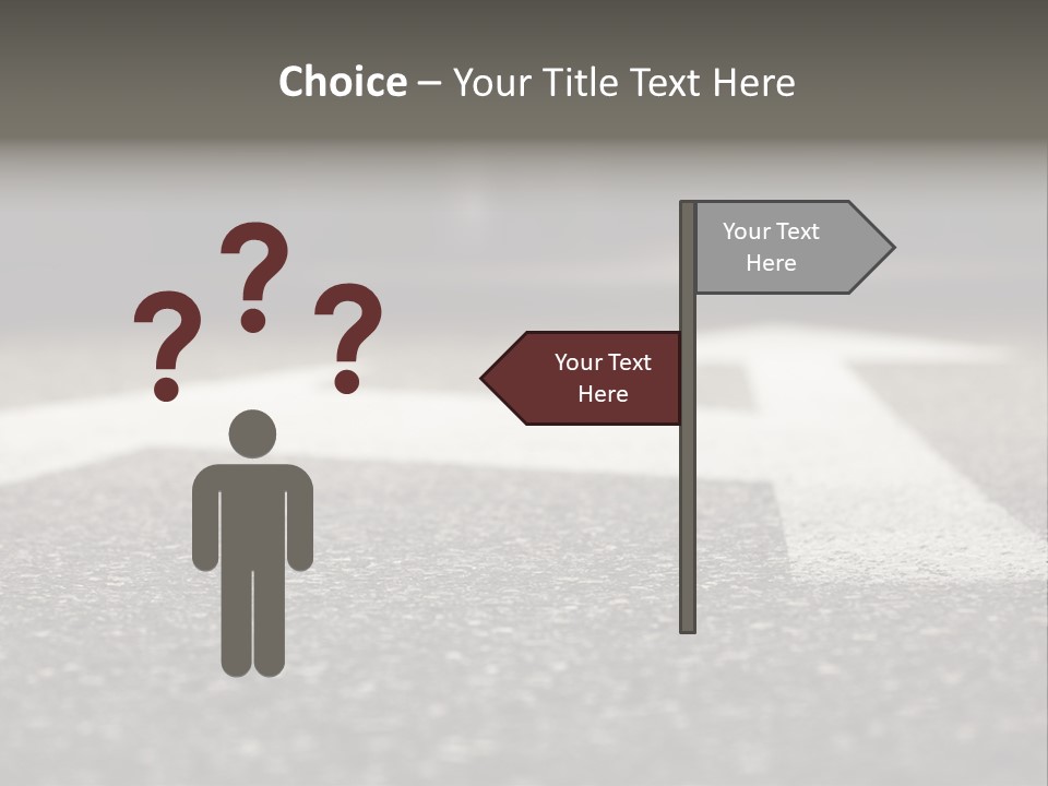 Opportunity Forward Crossroads PowerPoint Template