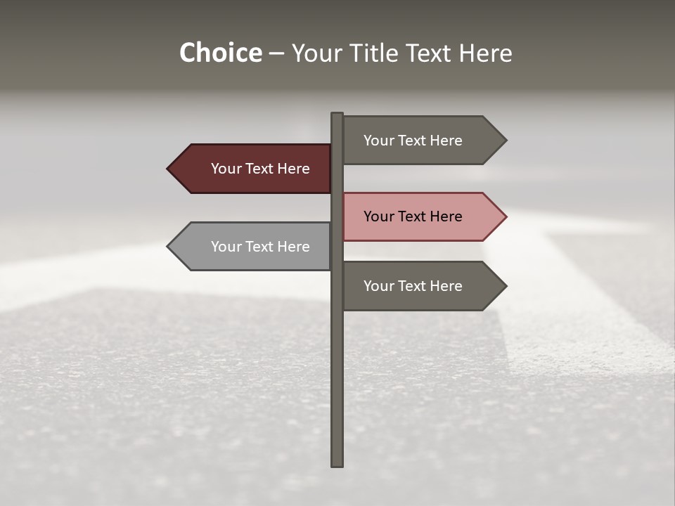 Opportunity Forward Crossroads PowerPoint Template