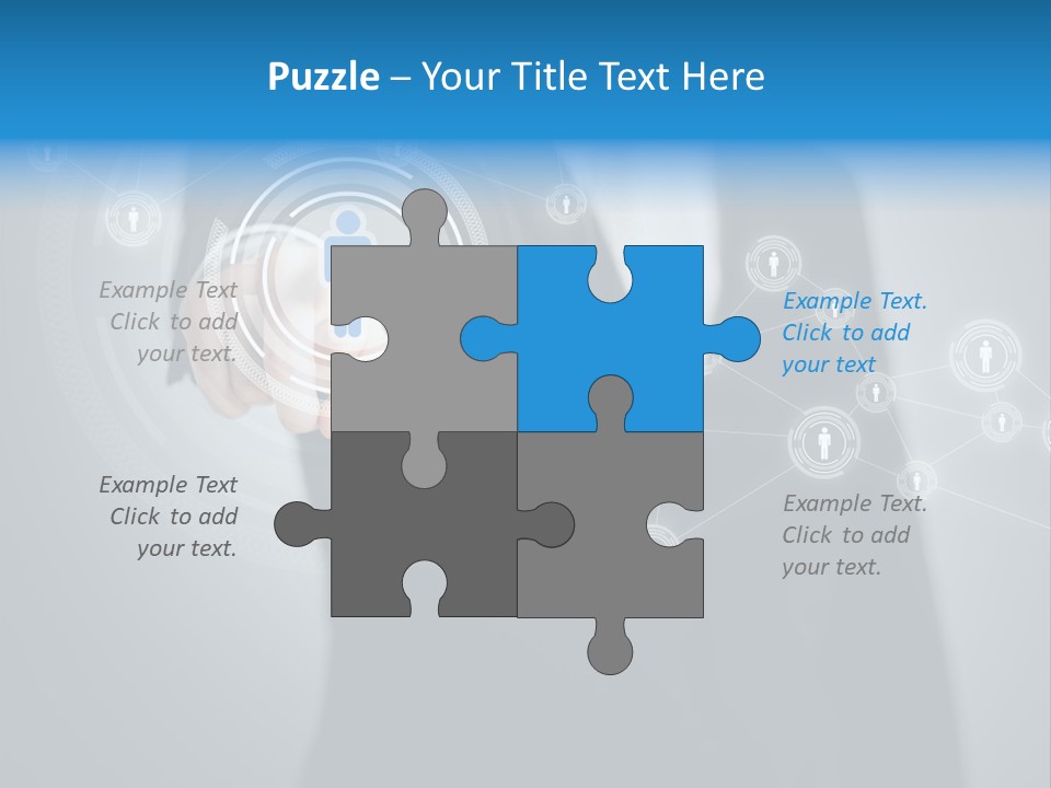 Virtual Social Team PowerPoint Template