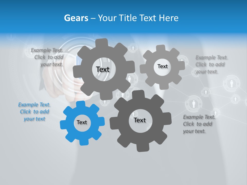 Virtual Social Team PowerPoint Template