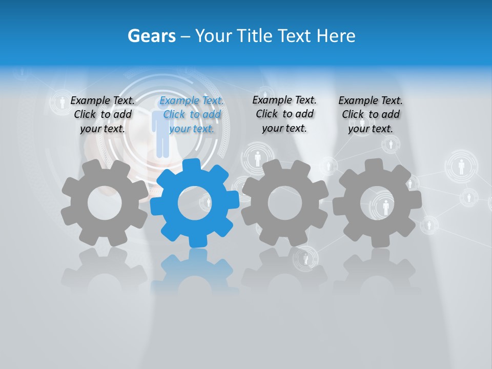 Virtual Social Team PowerPoint Template