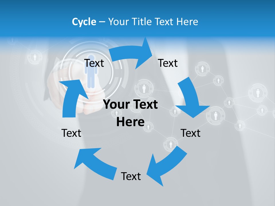 Virtual Social Team PowerPoint Template