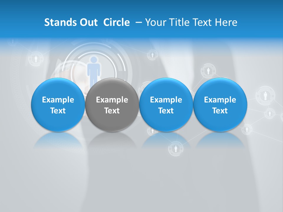 Virtual Social Team PowerPoint Template