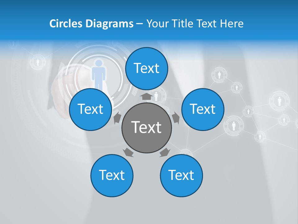 Virtual Social Team PowerPoint Template