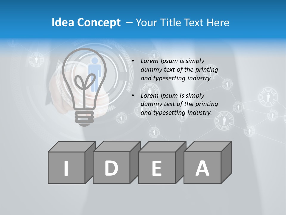Virtual Social Team PowerPoint Template
