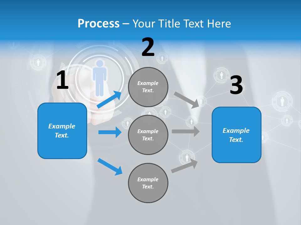 Virtual Social Team PowerPoint Template