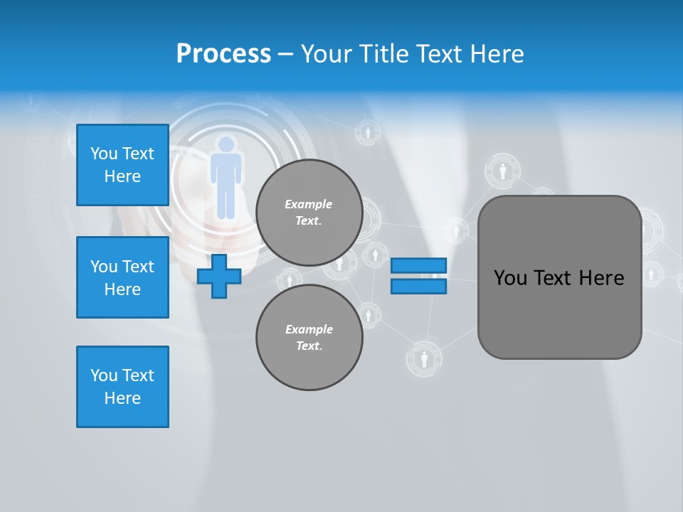 Virtual Social Team PowerPoint Template