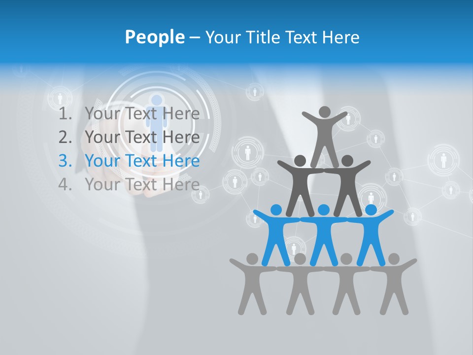 Virtual Social Team PowerPoint Template