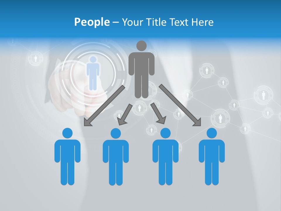 Virtual Social Team PowerPoint Template