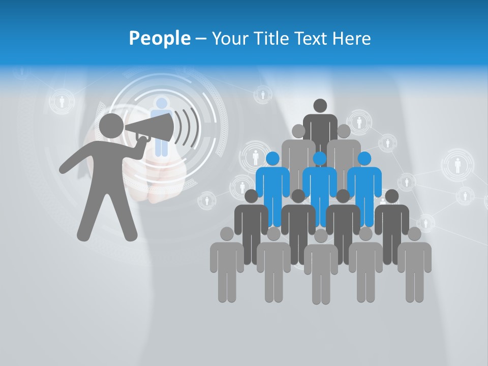 Virtual Social Team PowerPoint Template