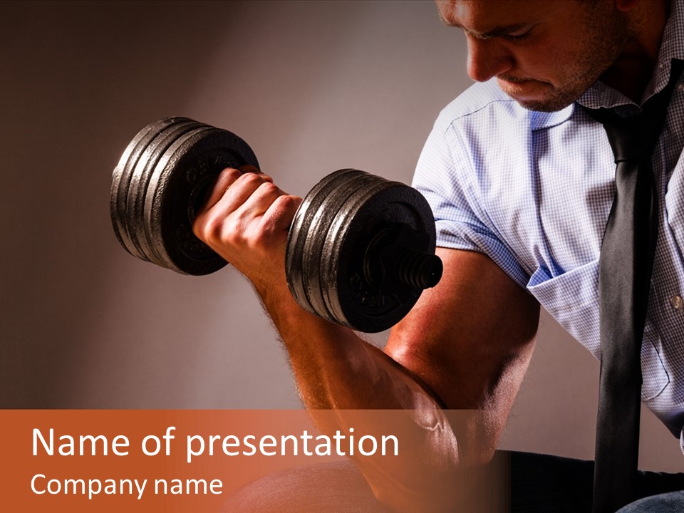 Office Exercise Manager PowerPoint Template