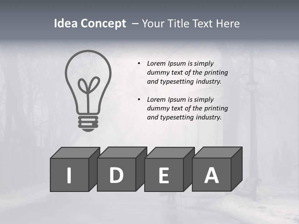 Stress Hornbeam Forest PowerPoint Template