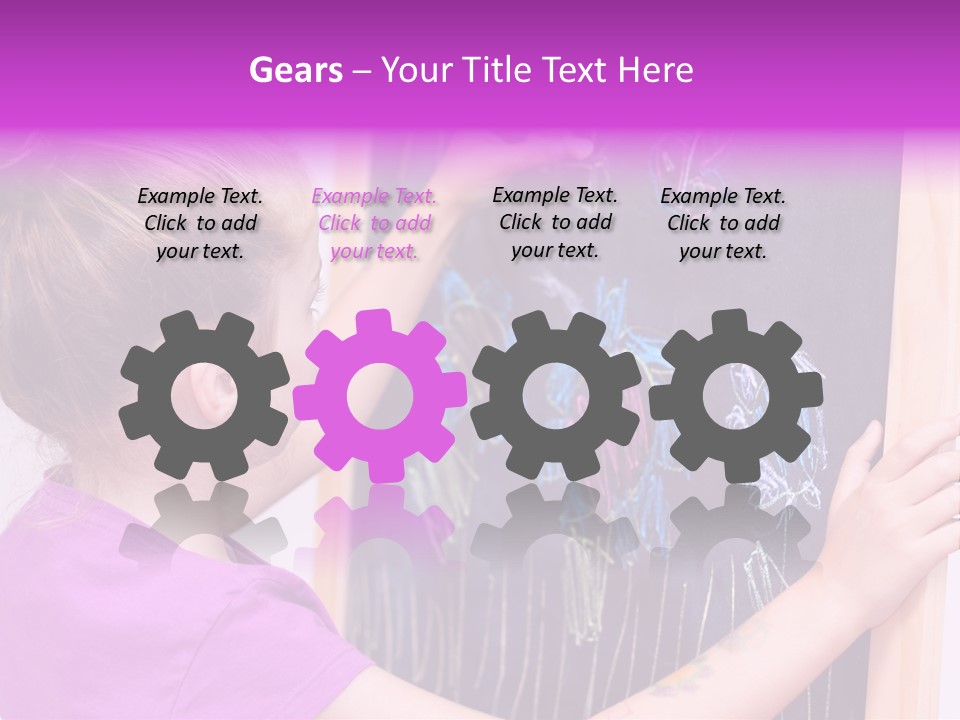 Art Study Caucasian PowerPoint Template