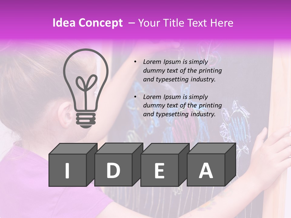 Art Study Caucasian PowerPoint Template