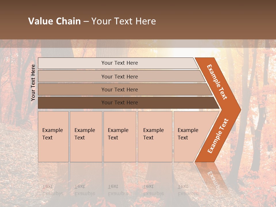 Sunny Foliage Golden PowerPoint Template
