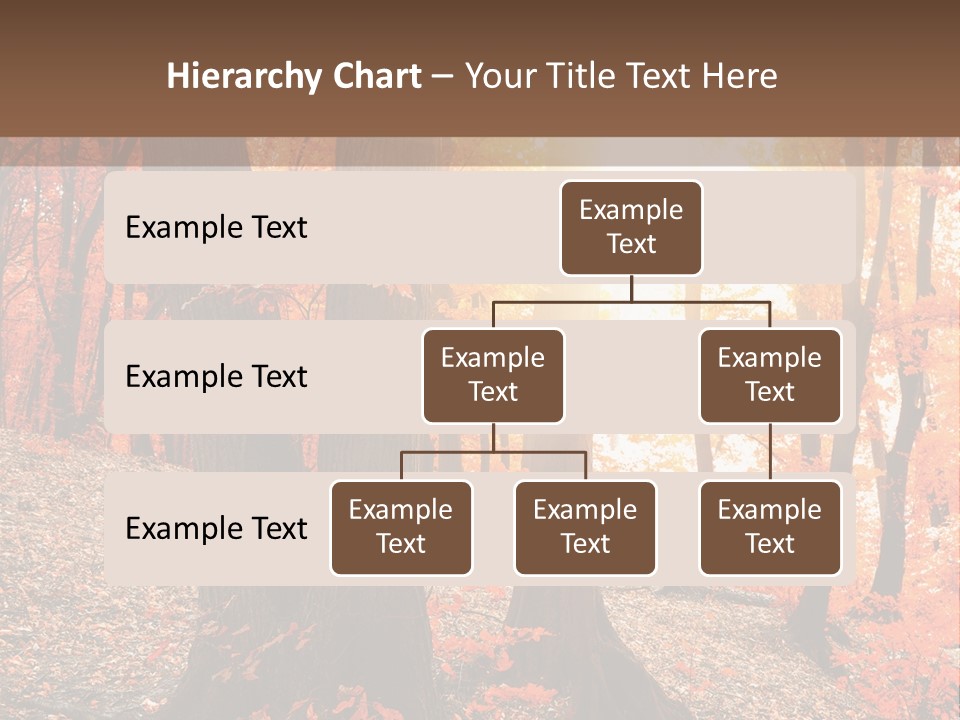 Sunny Foliage Golden PowerPoint Template
