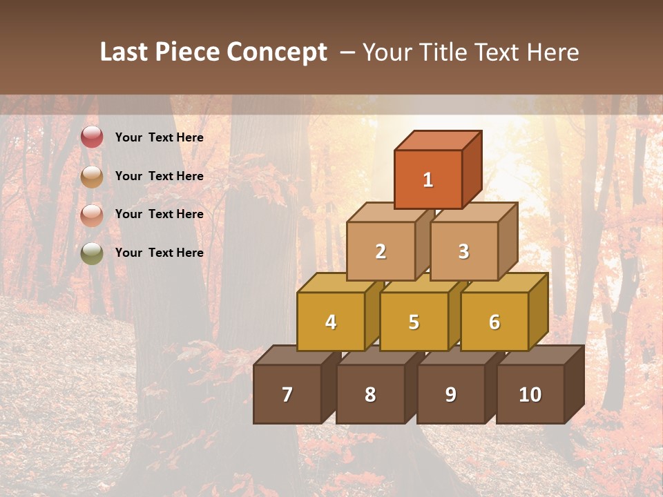 Sunny Foliage Golden PowerPoint Template