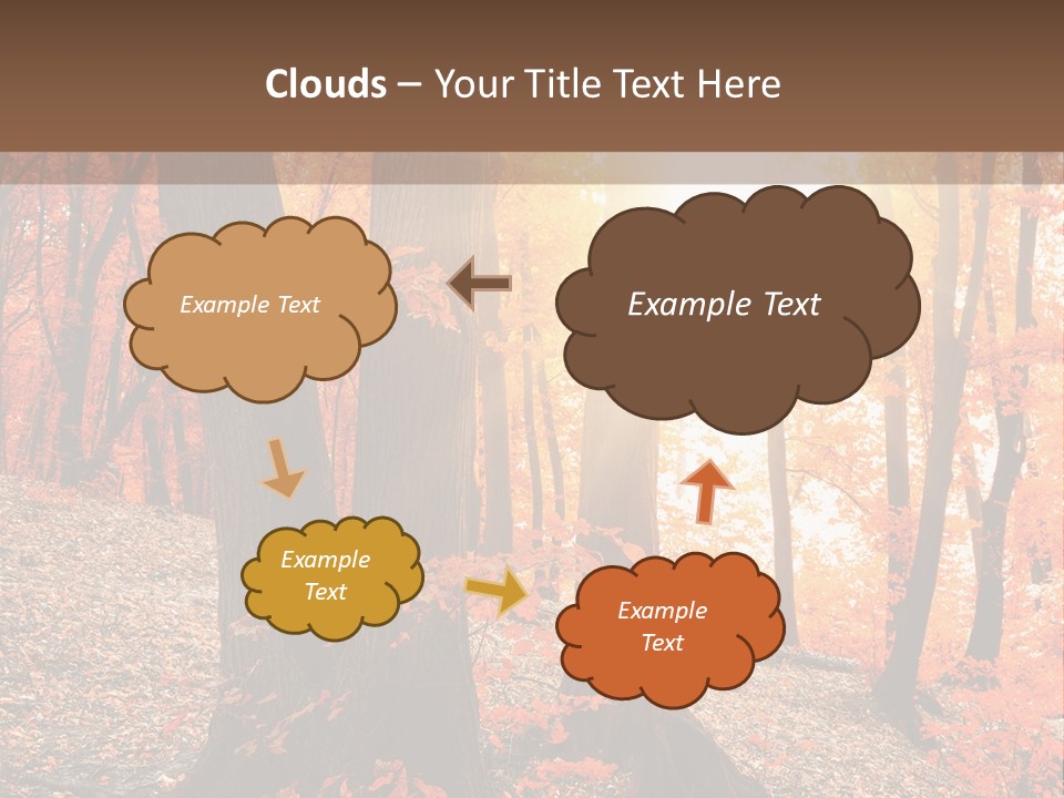 Sunny Foliage Golden PowerPoint Template