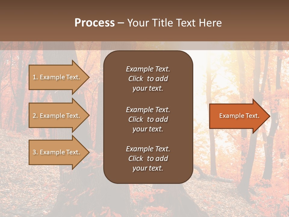 Sunny Foliage Golden PowerPoint Template