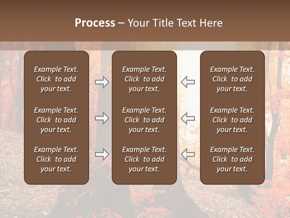 Sunny Foliage Golden PowerPoint Template