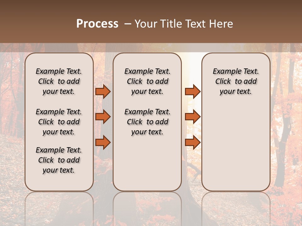 Sunny Foliage Golden PowerPoint Template