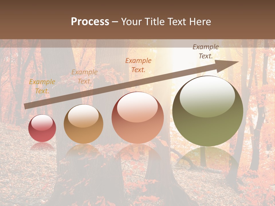 Sunny Foliage Golden PowerPoint Template