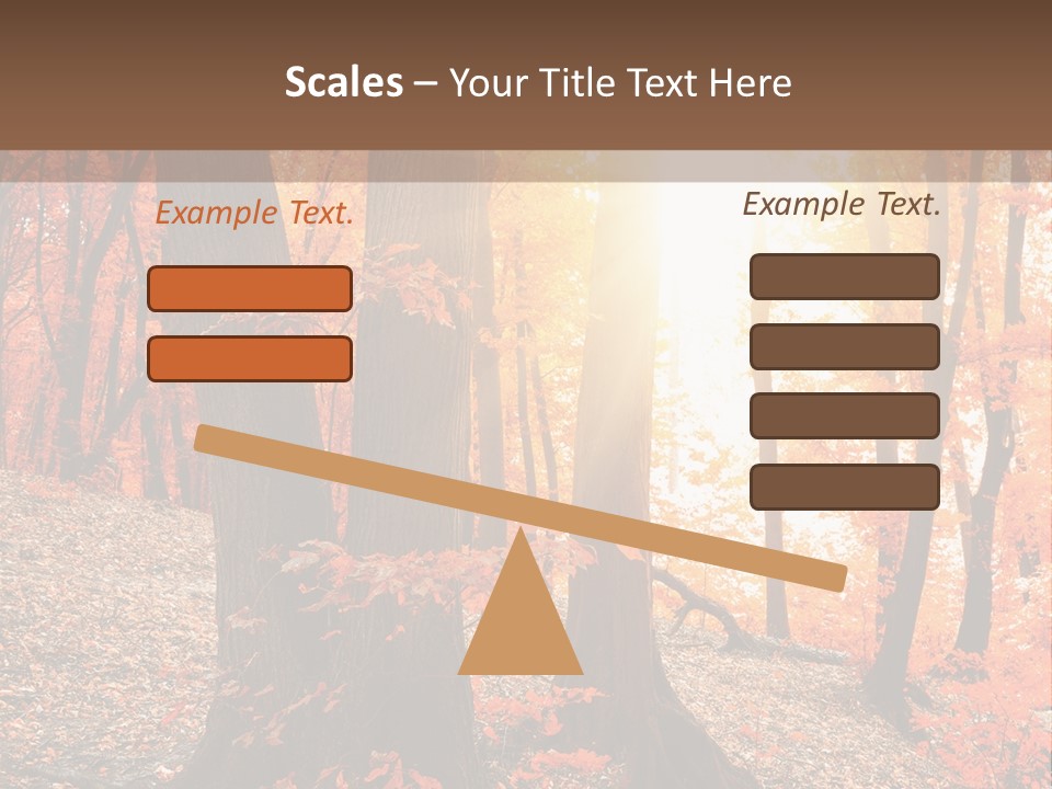 Sunny Foliage Golden PowerPoint Template