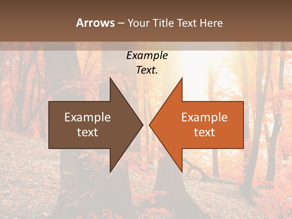 Sunny Foliage Golden PowerPoint Template