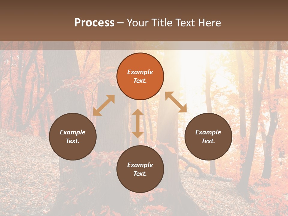 Sunny Foliage Golden PowerPoint Template