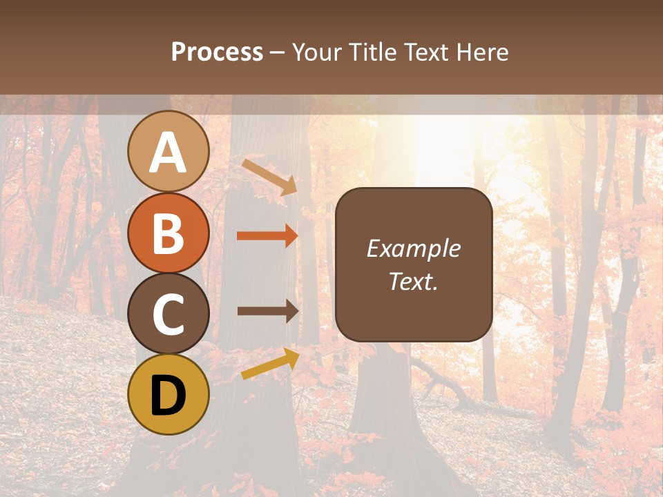 Sunny Foliage Golden PowerPoint Template