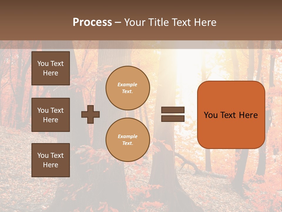 Sunny Foliage Golden PowerPoint Template