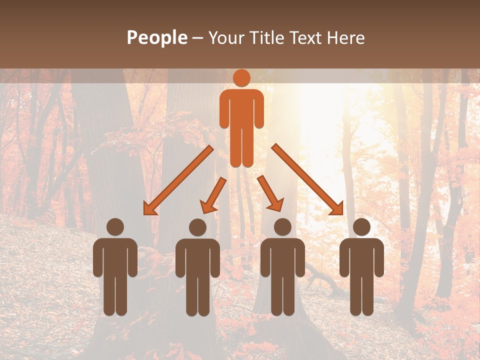 Sunny Foliage Golden PowerPoint Template