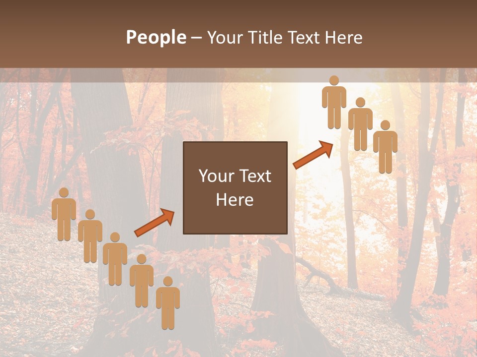 Sunny Foliage Golden PowerPoint Template