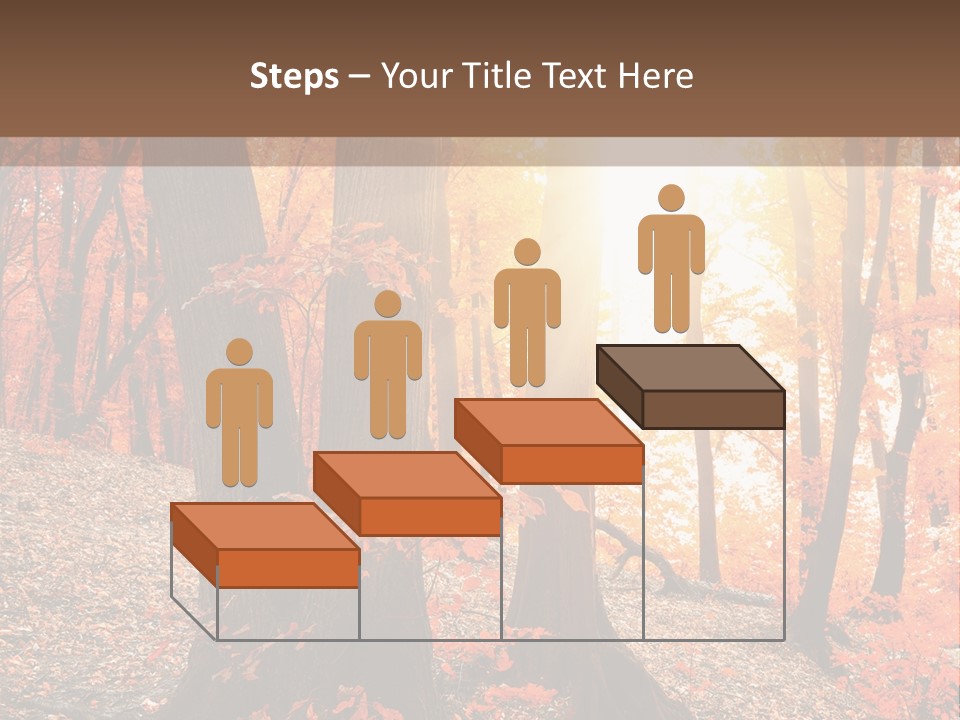 Sunny Foliage Golden PowerPoint Template