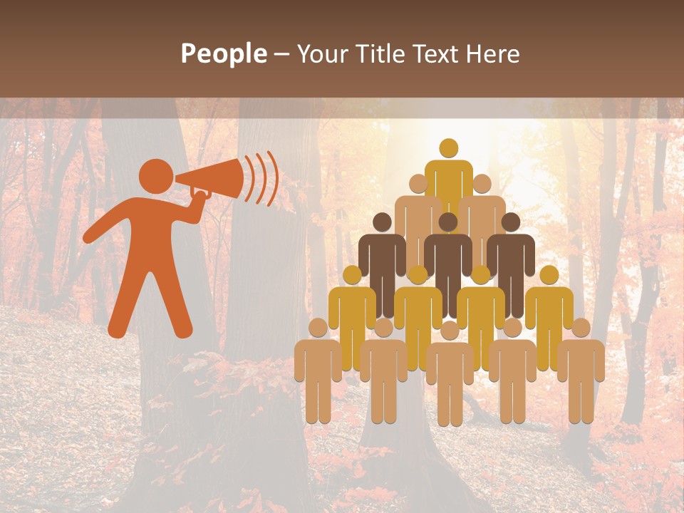 Sunny Foliage Golden PowerPoint Template