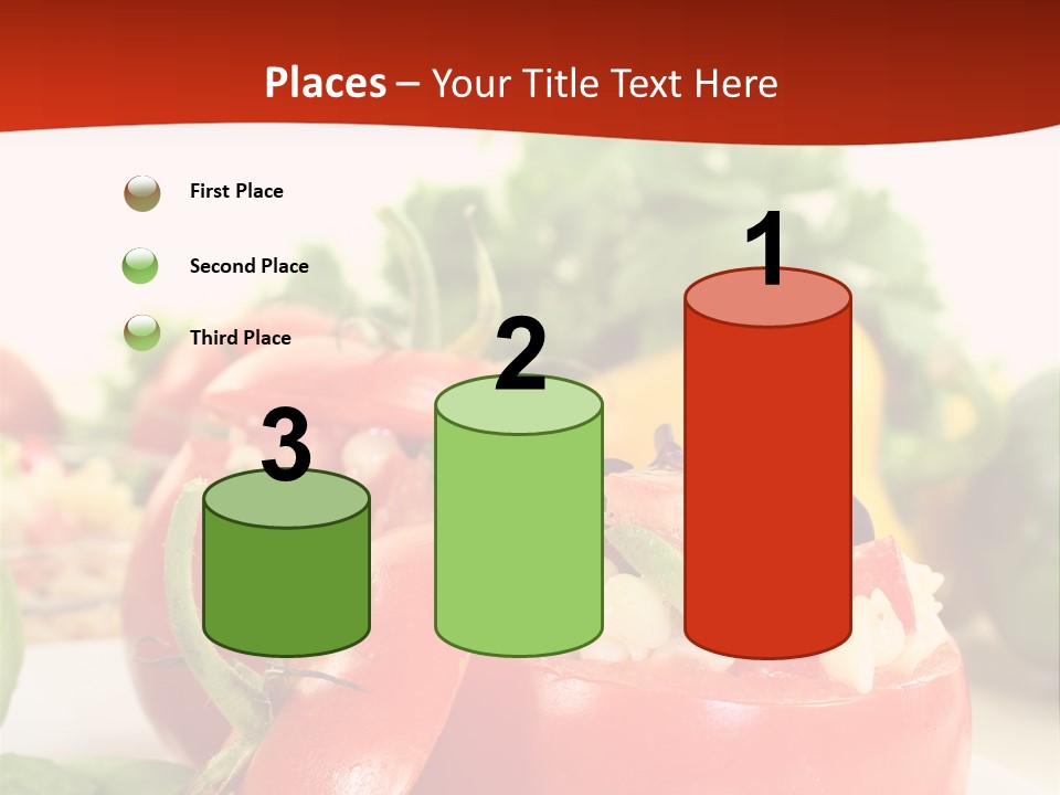 Bell Pepper Catering Lemon PowerPoint Template