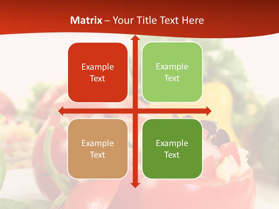 Bell Pepper Catering Lemon PowerPoint Template