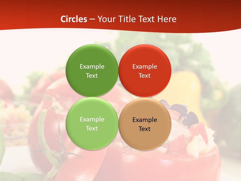 Bell Pepper Catering Lemon PowerPoint Template