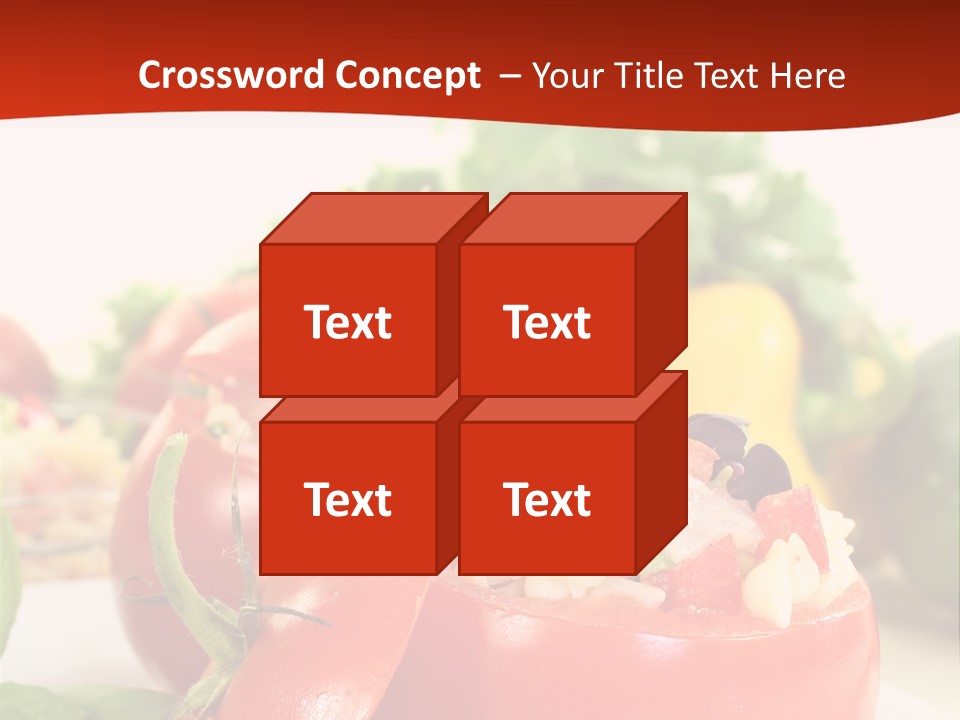 Bell Pepper Catering Lemon PowerPoint Template