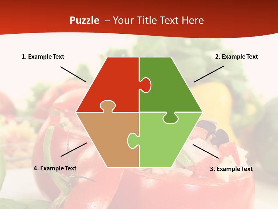 Bell Pepper Catering Lemon PowerPoint Template