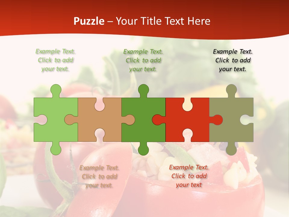 Bell Pepper Catering Lemon PowerPoint Template