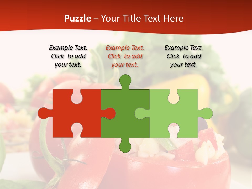 Bell Pepper Catering Lemon PowerPoint Template