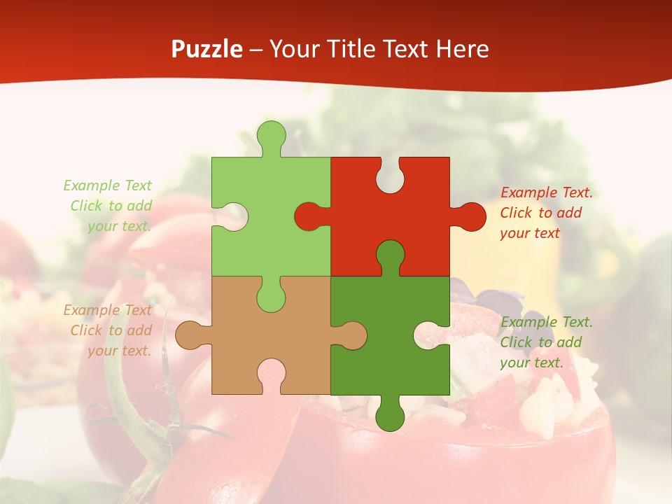 Bell Pepper Catering Lemon PowerPoint Template